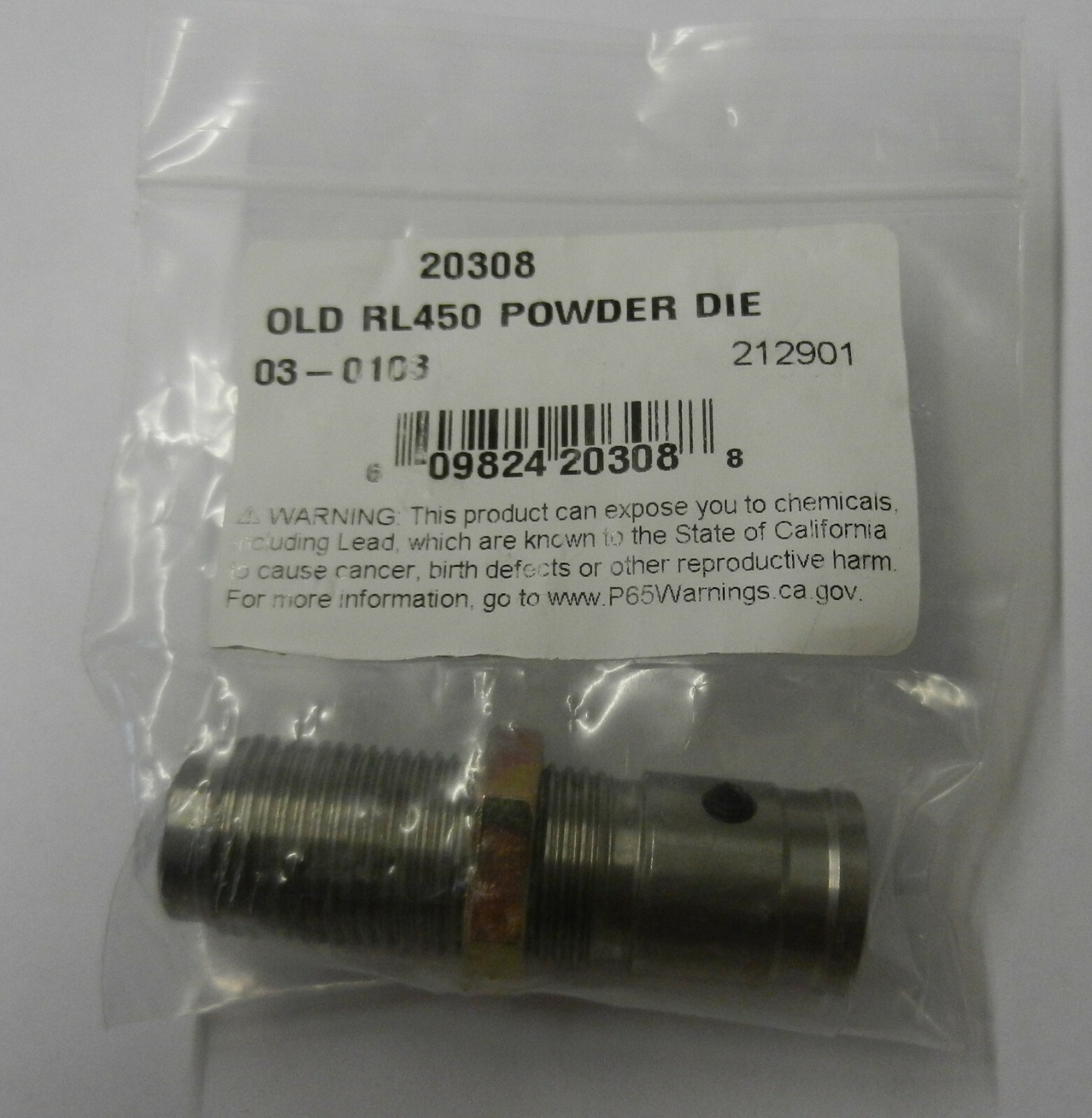 Dillon OLD RL450 Powder Die; 20308