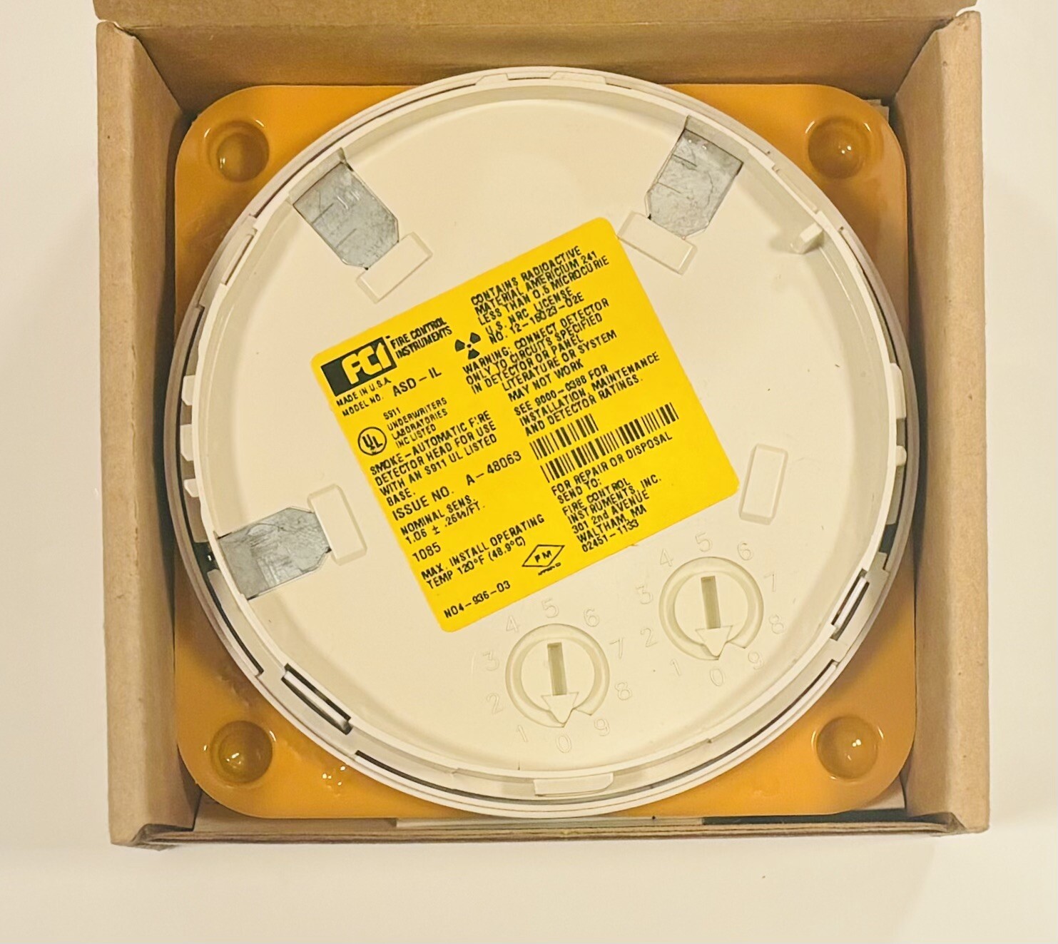 FCI ASD-IL ION Smoke Detector - NEW