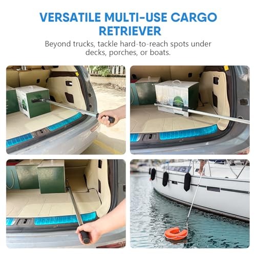 Telescopic 5FT Pickup Truck Cargo Retriever Hook, Multi-Use Foldable