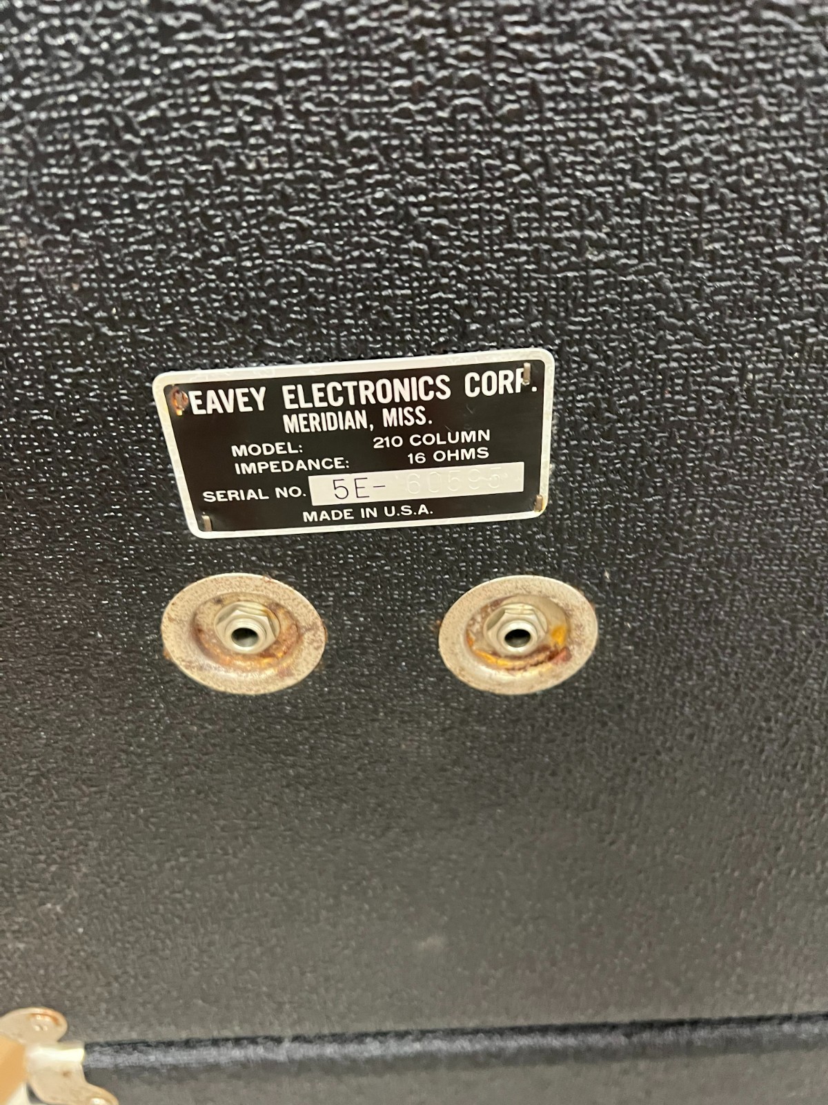 Peavey PA System, Local PU