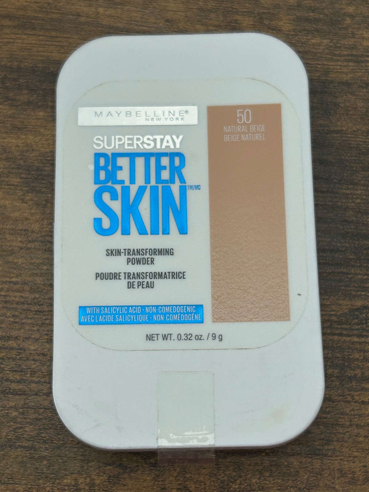 Maybelline Superstay Better Skin Transforming Powder #50 NATURAL BEIGE NEW As Is