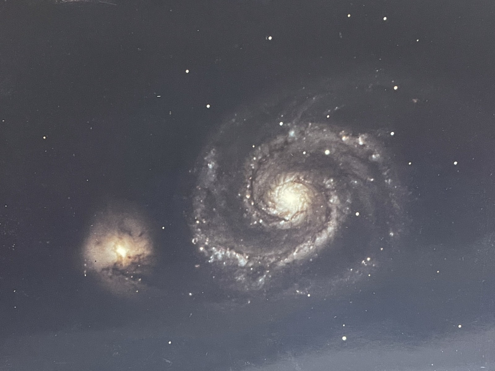 VINTAGE SPACE  WHIRLPOOL GALAXY PHOTO DEEP SPACE