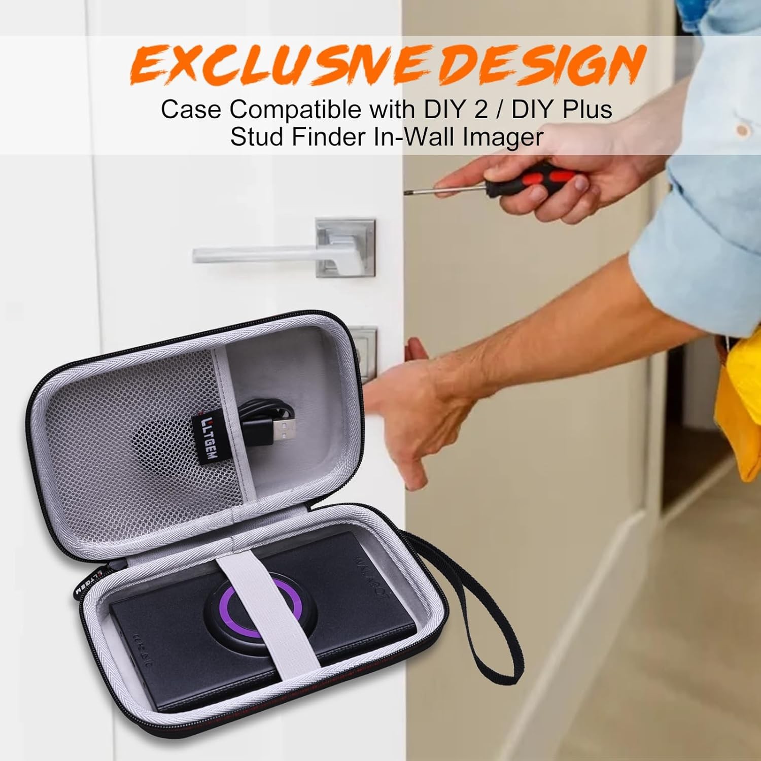 LTGEM Enabled Wall Scanner Case Compatible with Walabot DIY 2 Stud Finder...