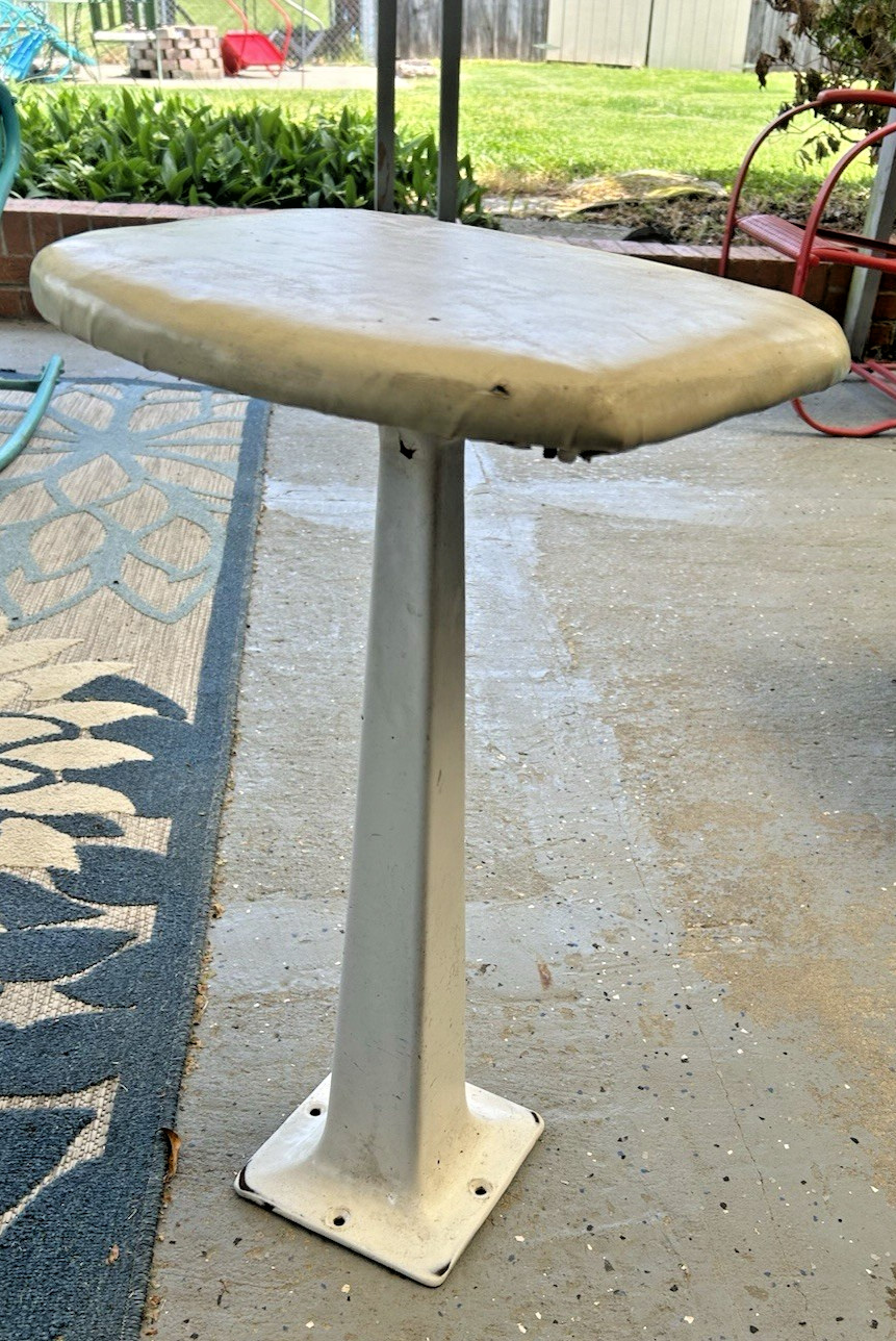 Antique Soda Fountain Ice Cream Parlor Diner Lunch Counter Enamel Stool