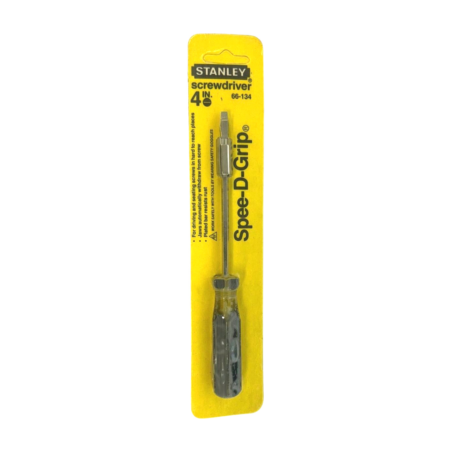 Vintage Stanley 66-134 4" Screw Holder Screwdriver 100 Plus USA NOS