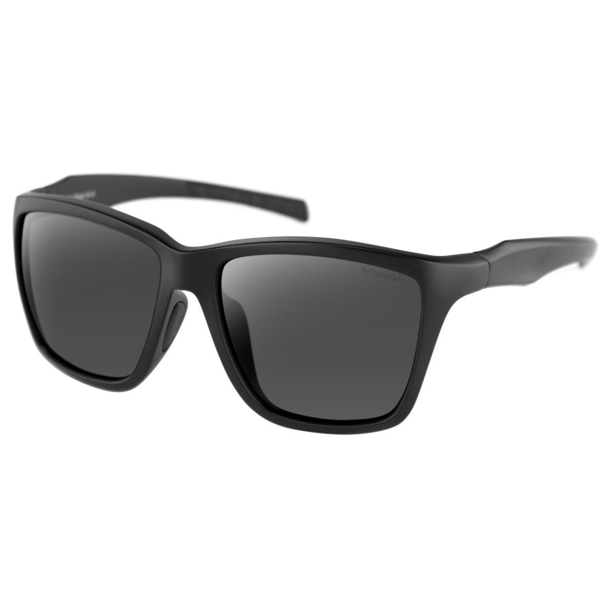 Bobster® Anchor Matte Black Frame, Matte Brown Tortoise Smoked Polarized Lens