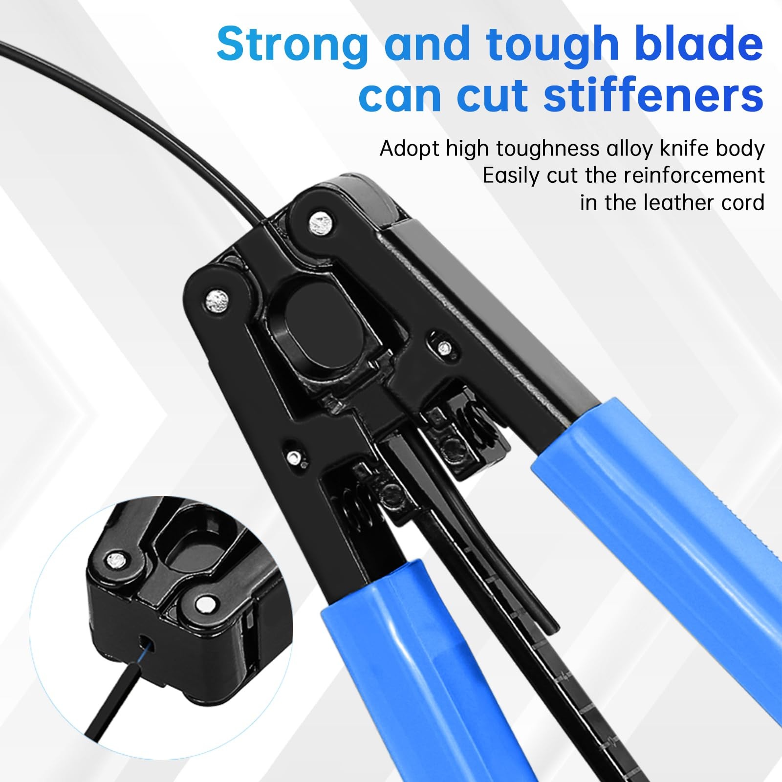 Fiber Optic Drop Cable Stripper for 3.0 mm x 2.0 mm FTTH Plier Tool Blue