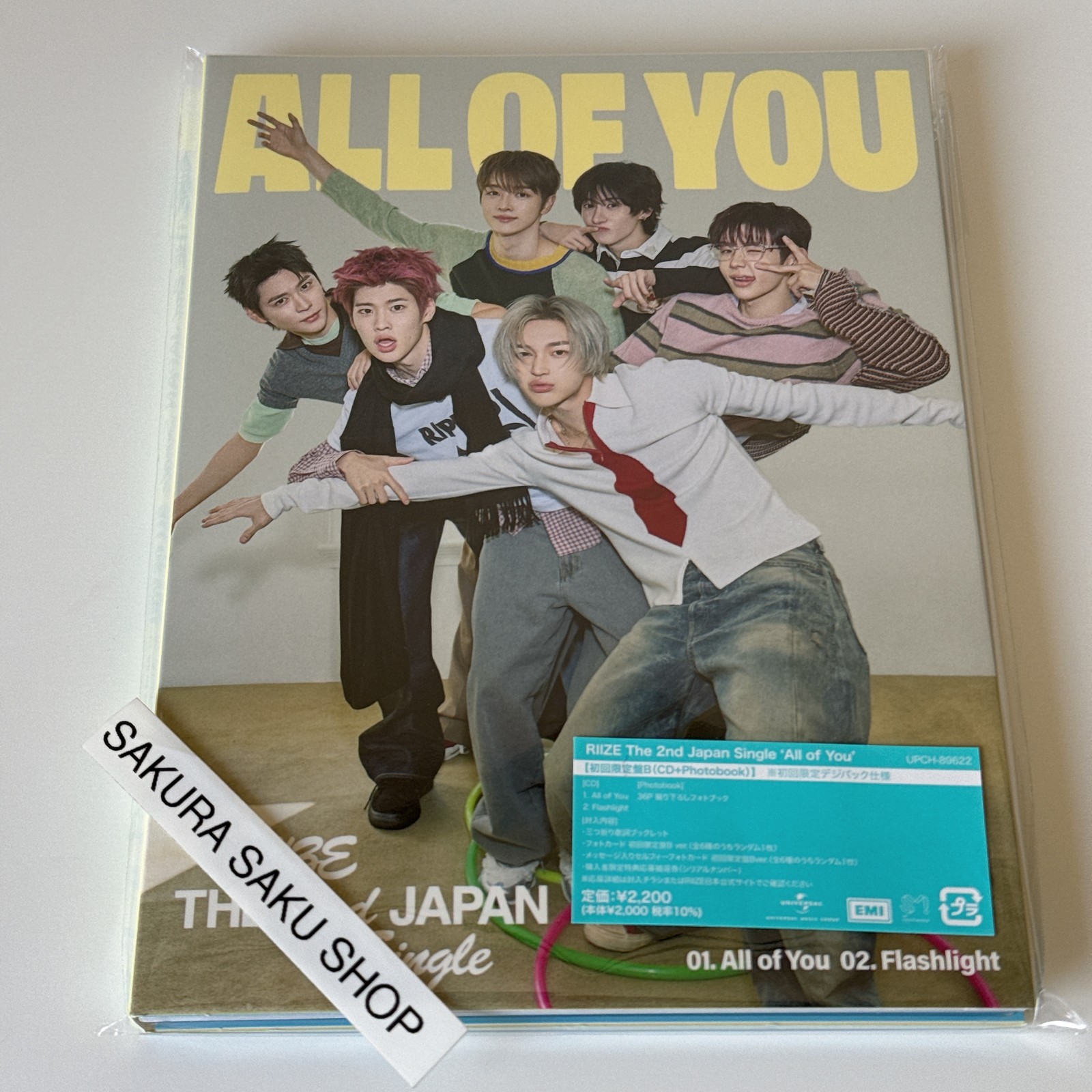 RIIZE All of You CD + Photobook Photo card Limited Edition B Japan