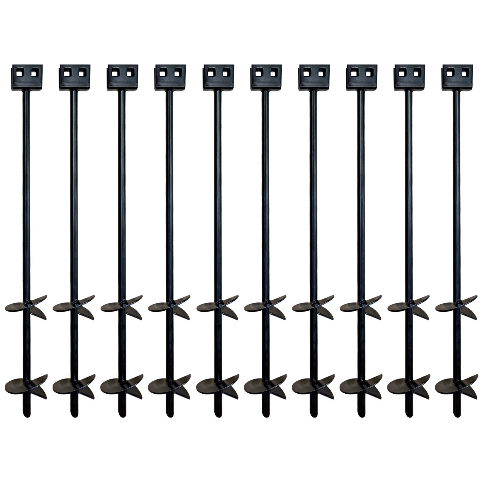 3/4" x 30" Double Disk Earth Auger Anchor for Mobile Homes (10 Pack)