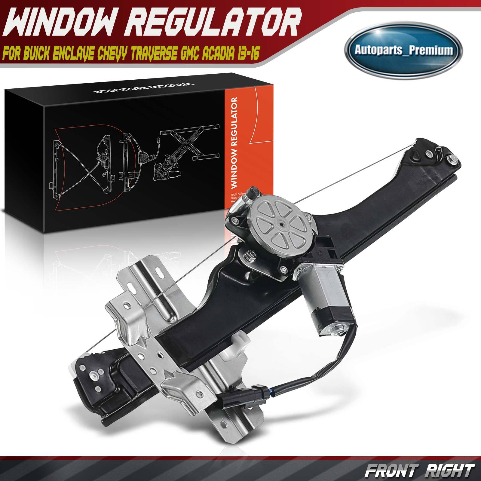 Power Window Regulator with Motor for Buick Chevy GMC 13-16 Front Passenger RH