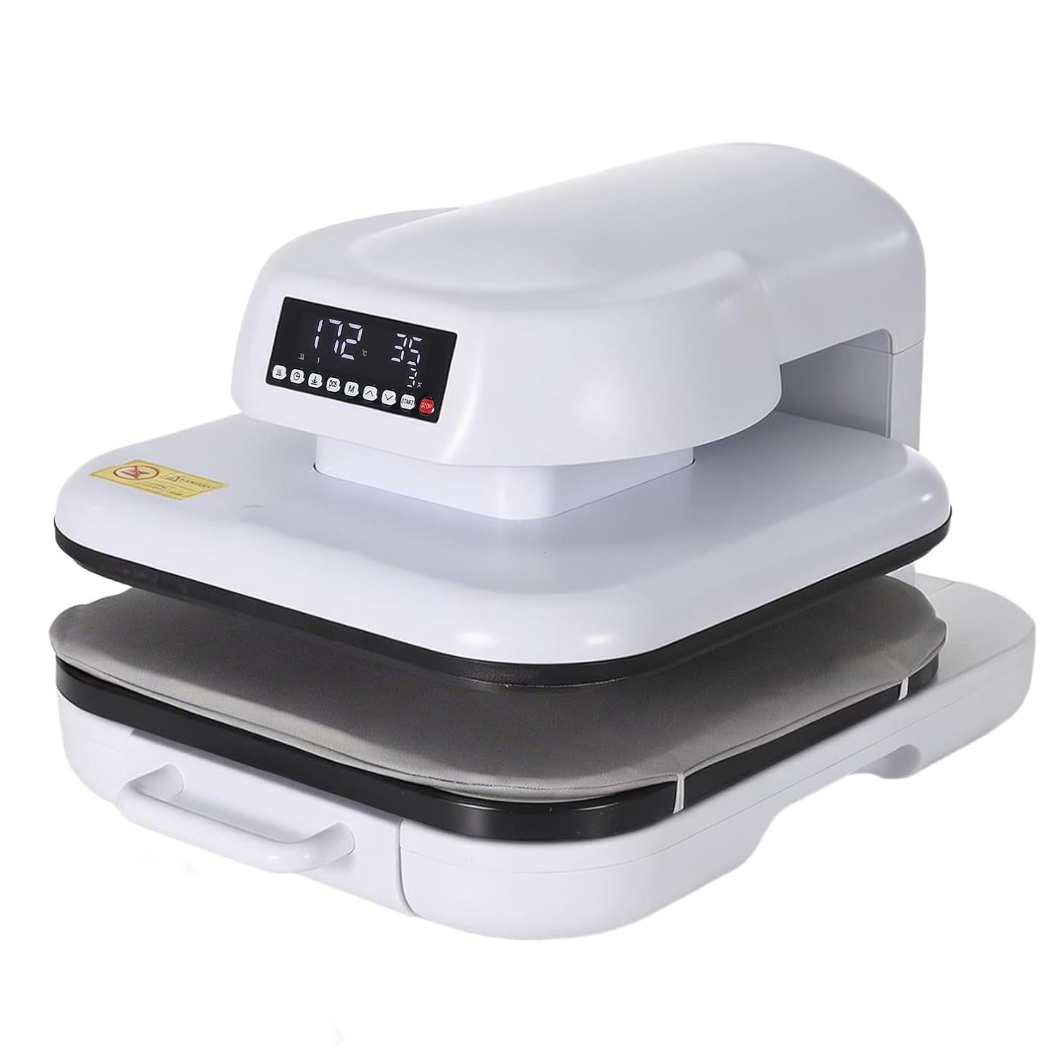 15"x15" Automatic Heat Press Machine for T Shirts DIY with Auto Releasing White