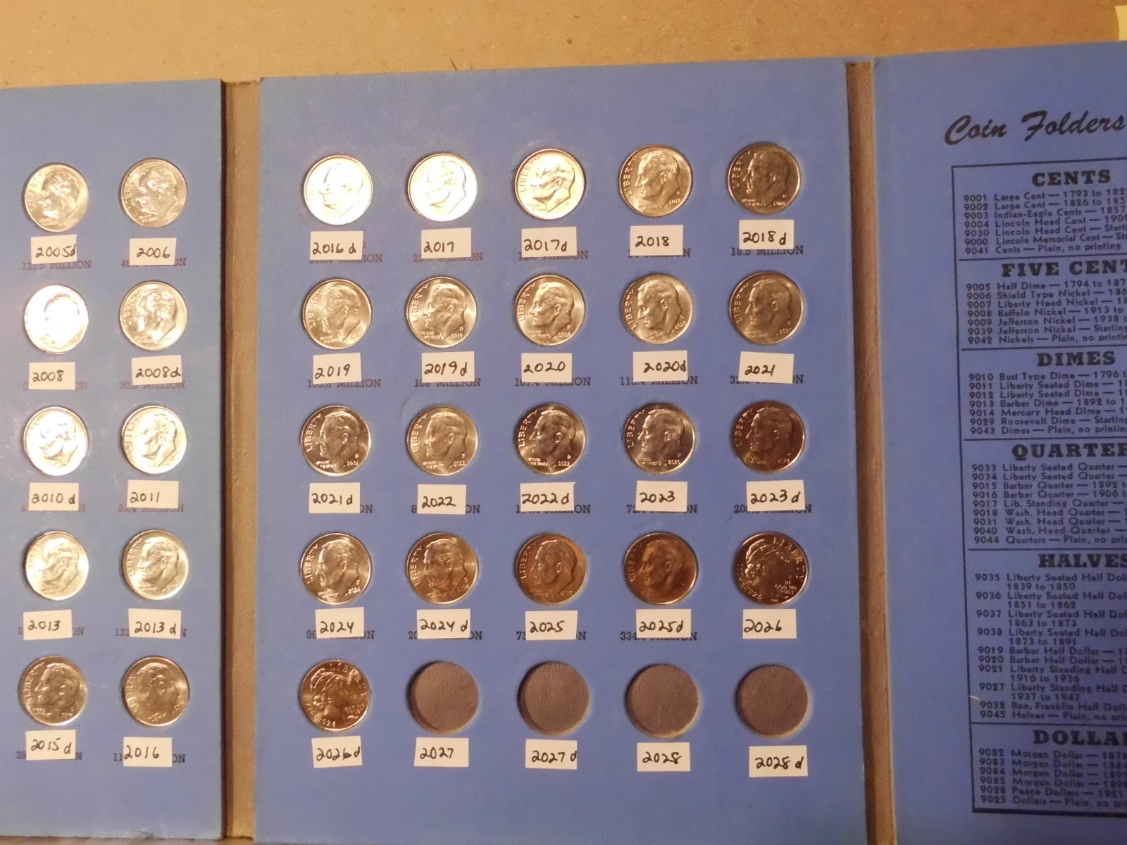 ROOSEVELT DIME COMPLETE 1965 - 2026 COMPLETE P&D SET #OCP282