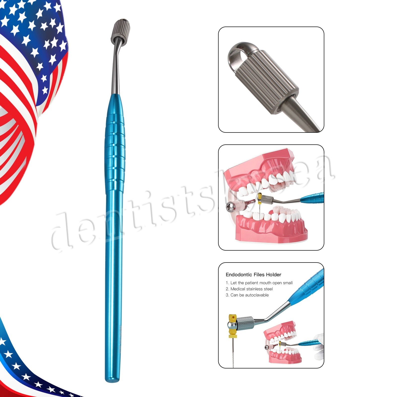 Dental Endodontic File Posterior Root Canal Holder 10Packs Niti K Files Hand Use