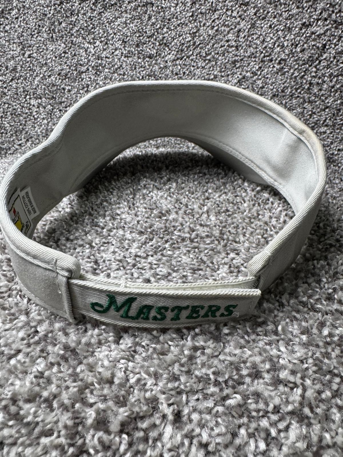 Augusta National Masters Visor Hat Cap Strapback grey American Needle Golf