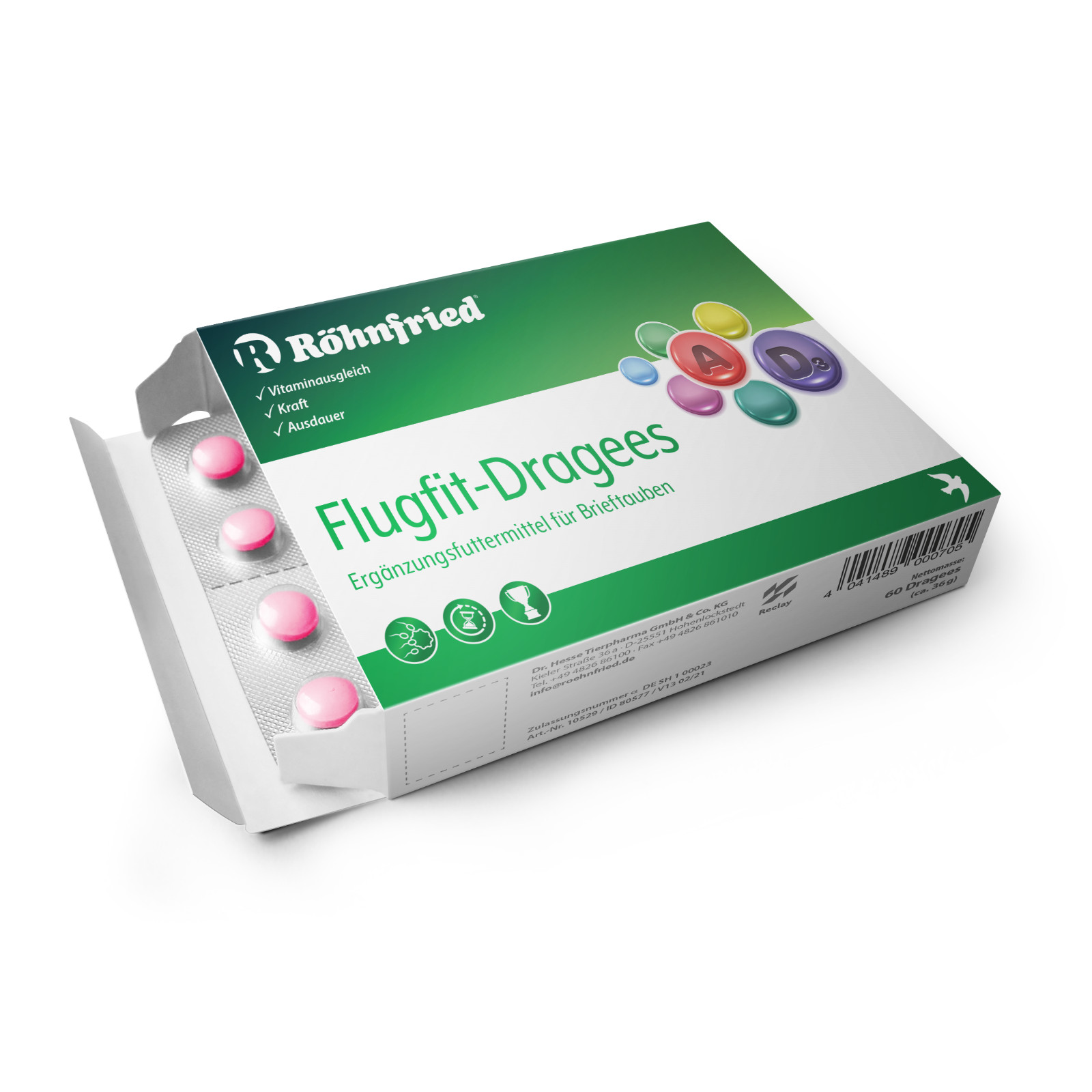 Flugfit Dragees 60 - combination of vitamins, amino acids, honey & carbohydrates