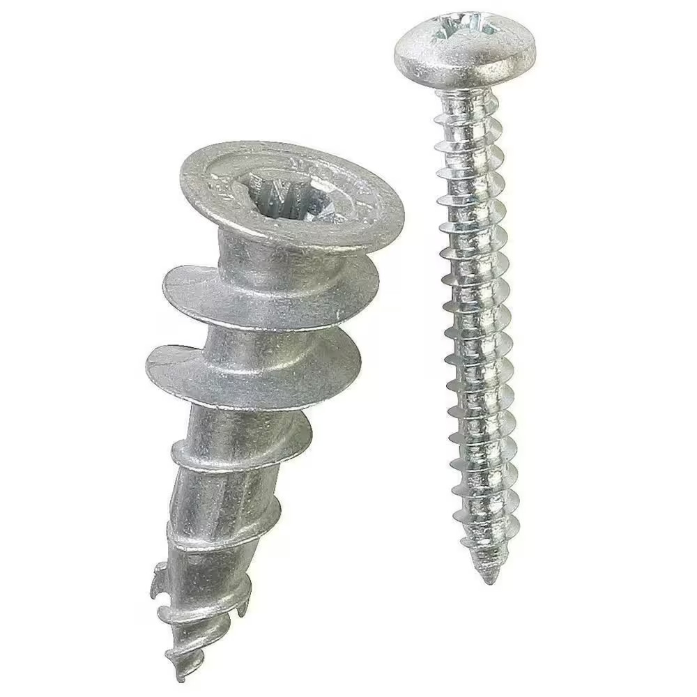 Twist-N-Lock #8 X 1-1/4 In. 75 Lbs. & Stud Solver #7 X 1-1/4 In. Drywall Anchors