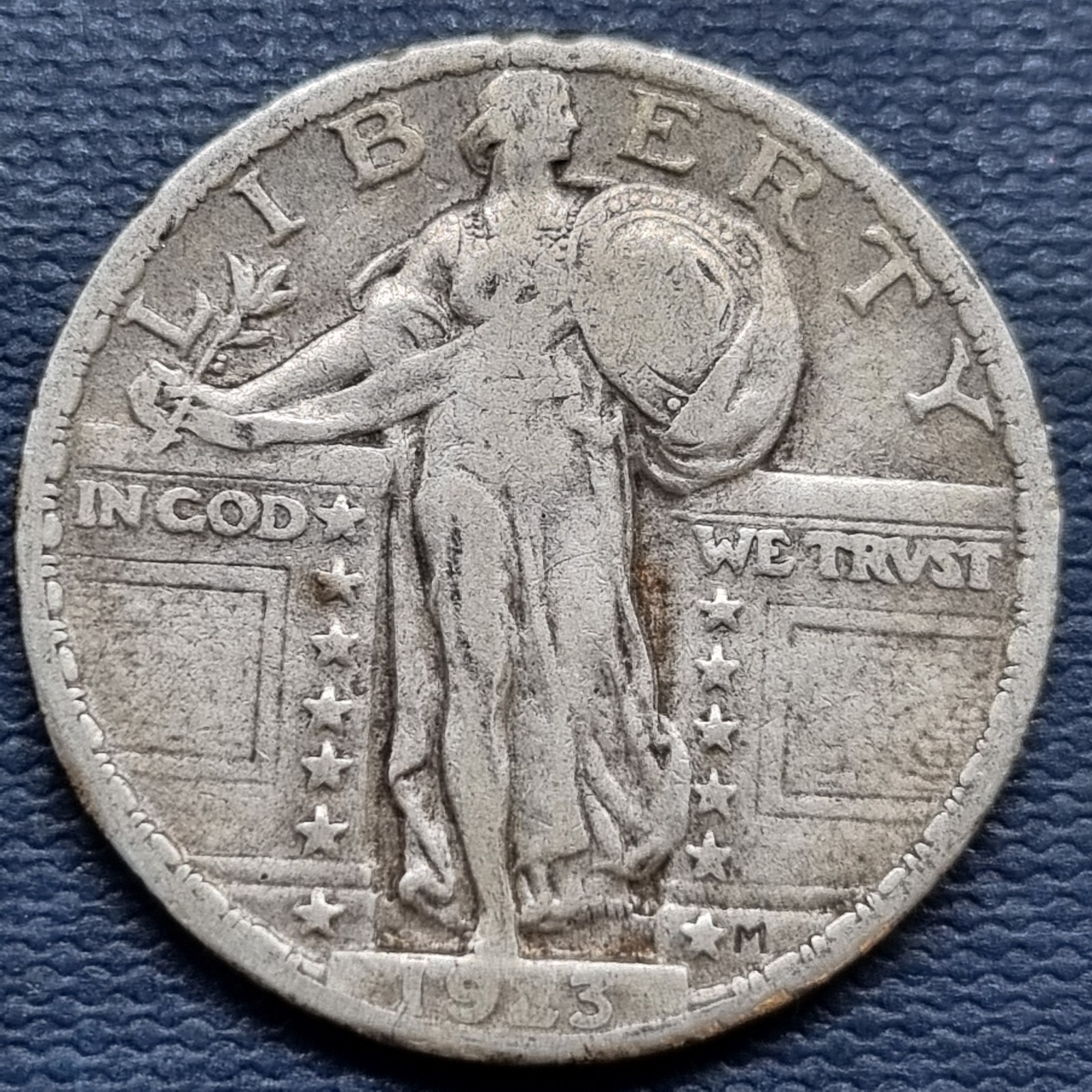 1923 Standing Liberty Quarter 25c Better Grade #94577