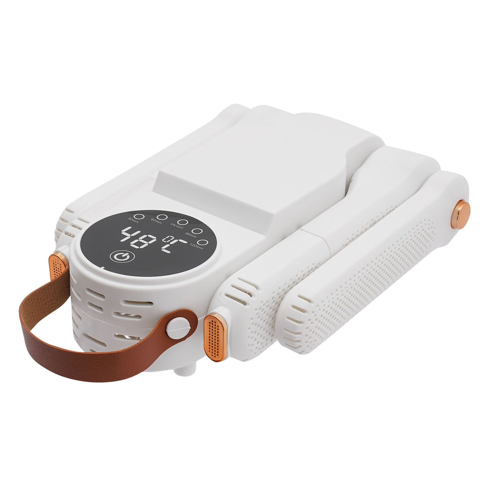 Electric Boot and Shoe Dryer with Timer, 150W, 360° Drying, White