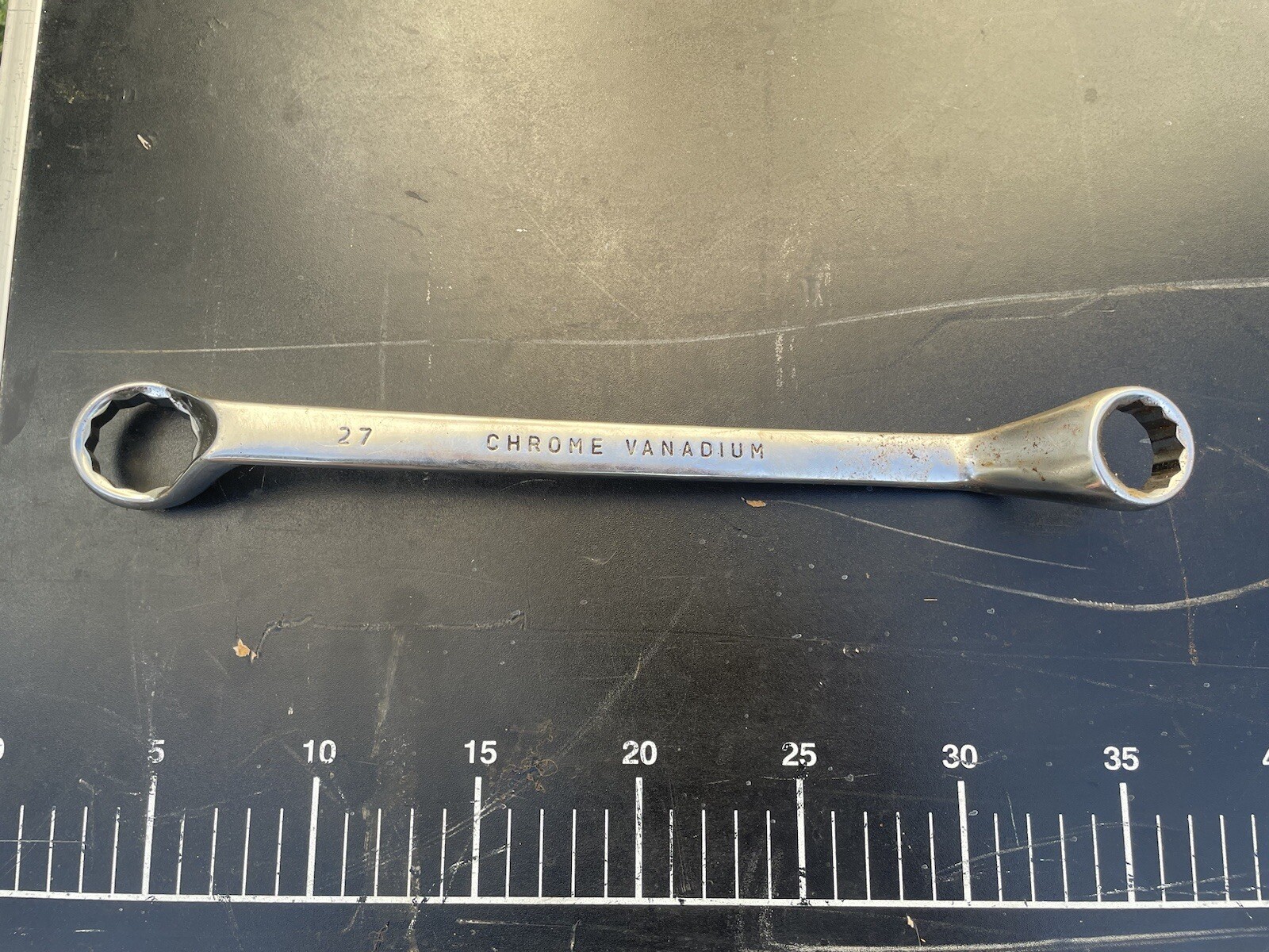 24mm x 27mm Large Chrome Vanadium Double Ended Ring Spanner