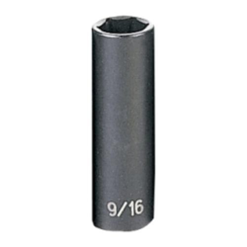Grey Pneumatic 1018D 3/8" Drive Deep Fractional Impact Socket 9/16
