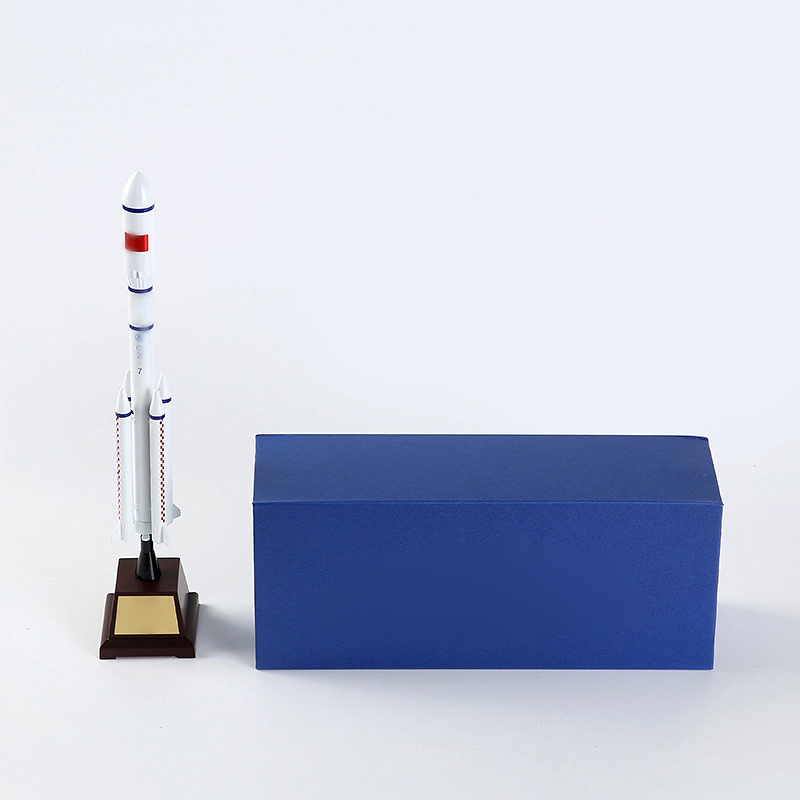 1:200 38CM CZ-7 Long March 7 Rocket Model Simulation Alloy Space Rocket Model