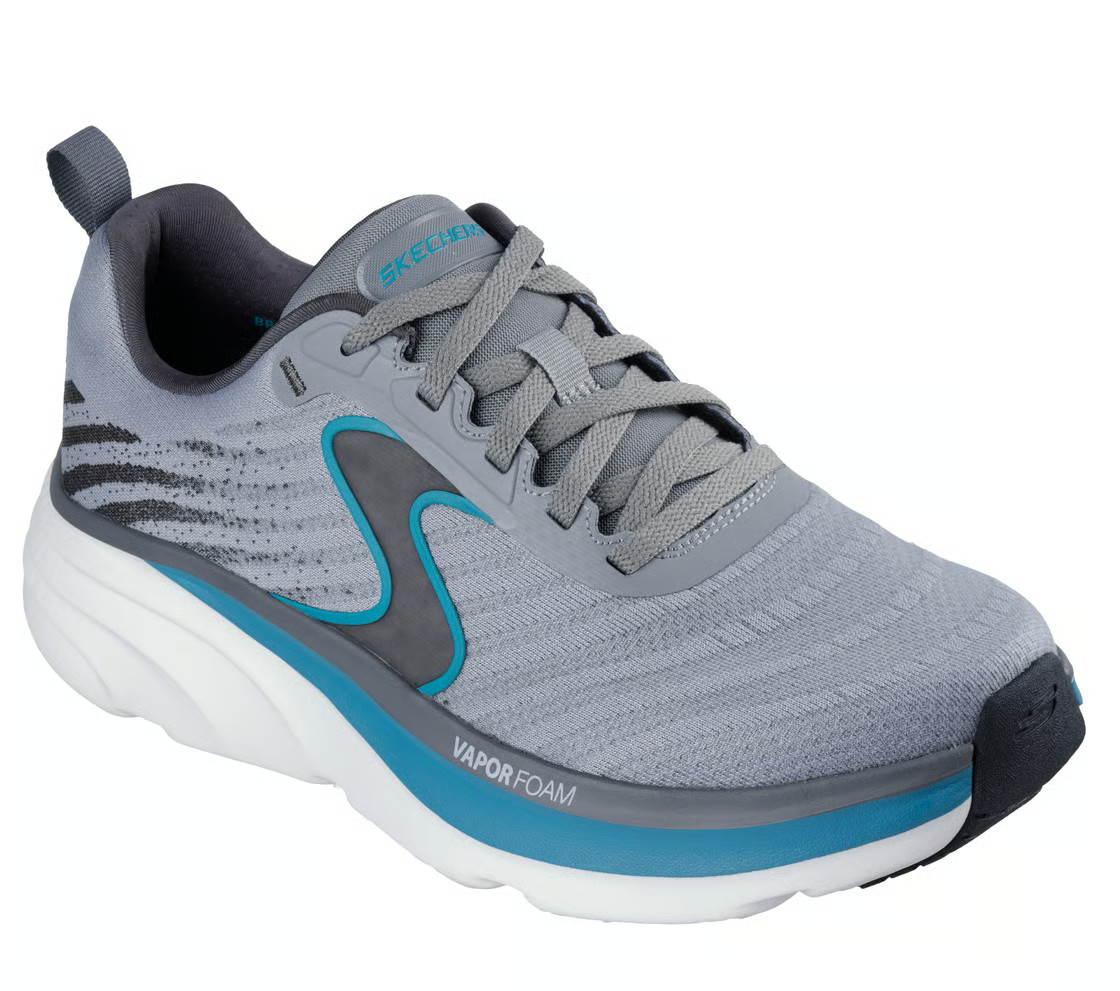 Man Skechers Relaxed Fit D'Lux Vapor - Gallor 233062 Gray/ Turquoise Brand