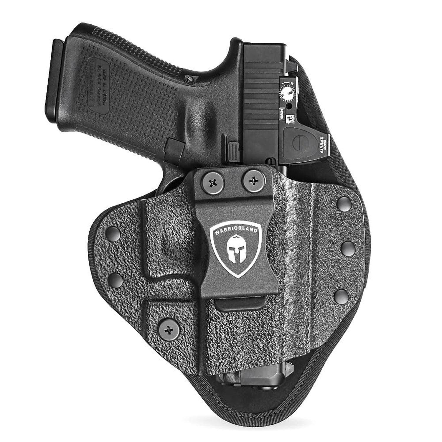 WARRIORLAND Universal Hybrid IWB Gun Holster for Glock 17 19 43X MOS, Sig P32...