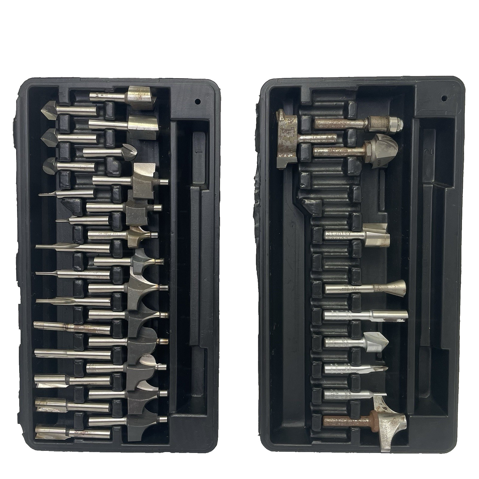 Woodworking Router Bit Set – 36pc – 1/4" Shank – Mixed Brands