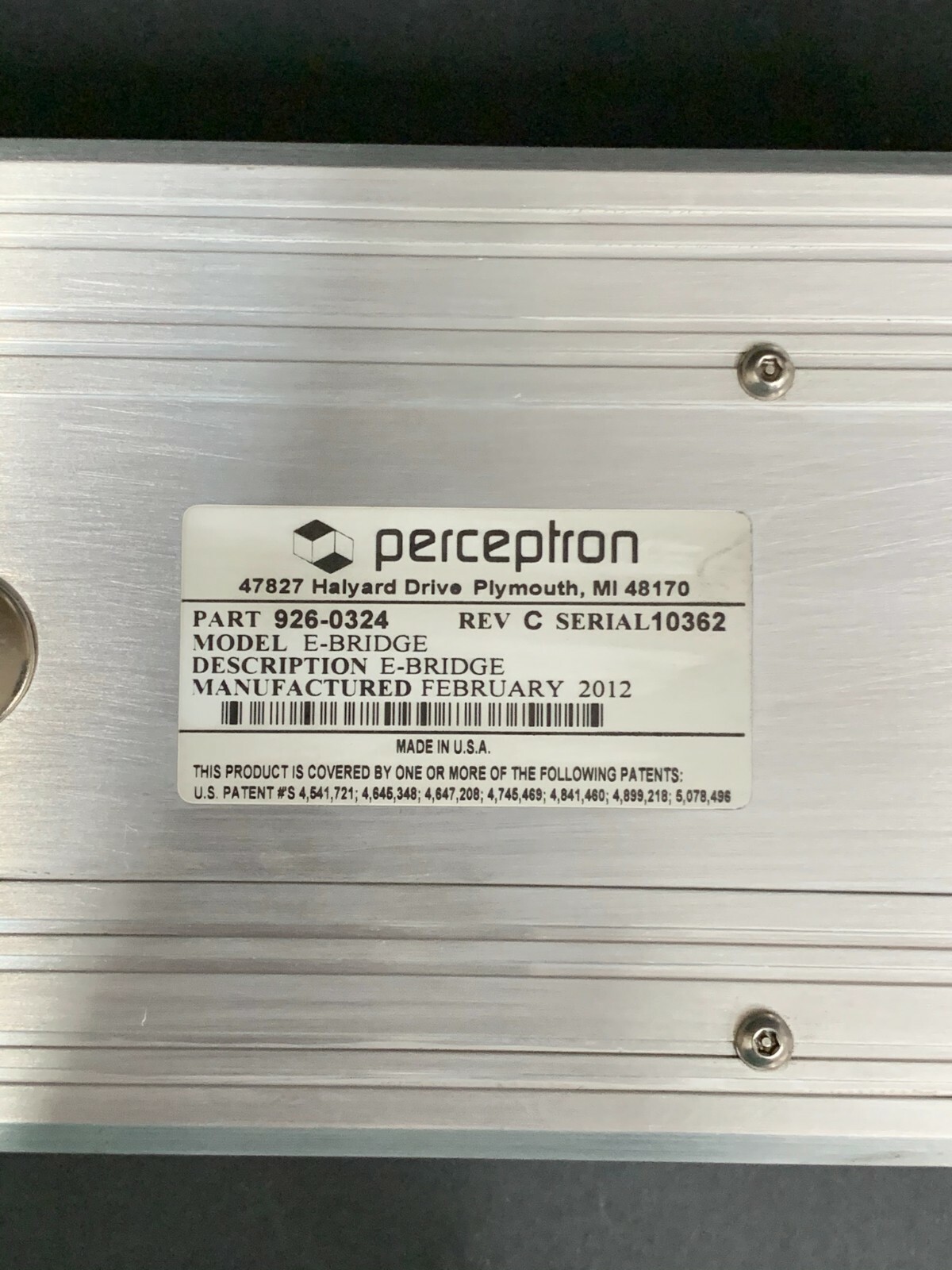 Perception 926-0324R Rev C E-Bridge - 30 Day Warranty