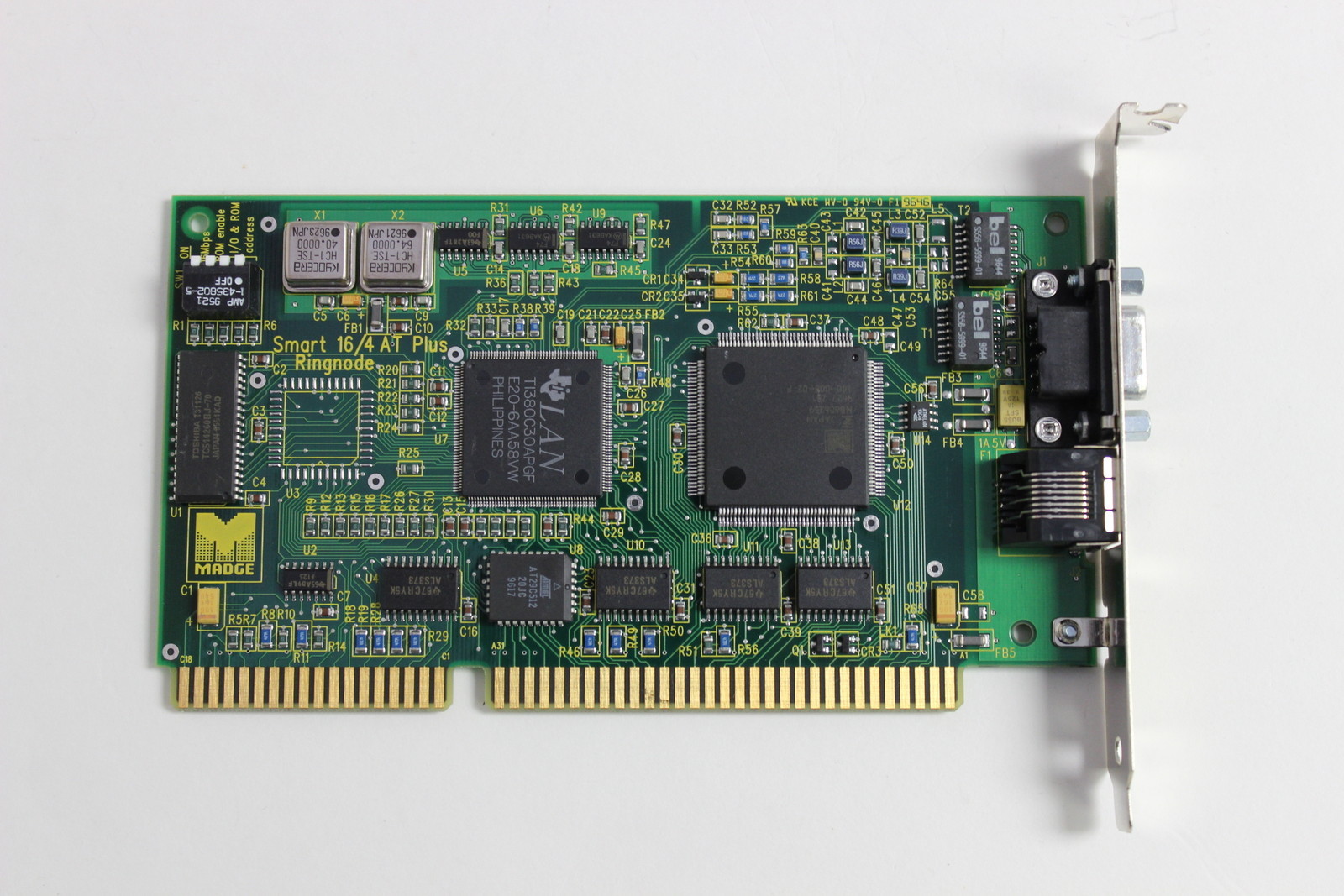 MADGE 52-03 152-047-07S ISA SMART 16/4 AT PLUS RINGNODE TOKEN RING ADAPTER