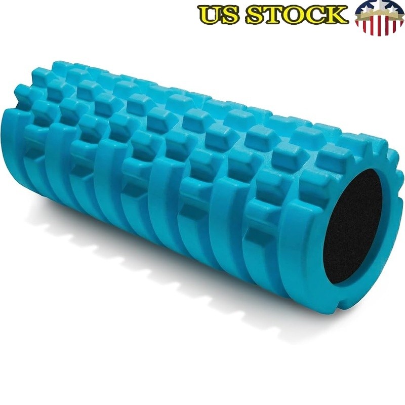 Medium Density Foam Roller Muscle Relief Patented Texture Massage Zones New