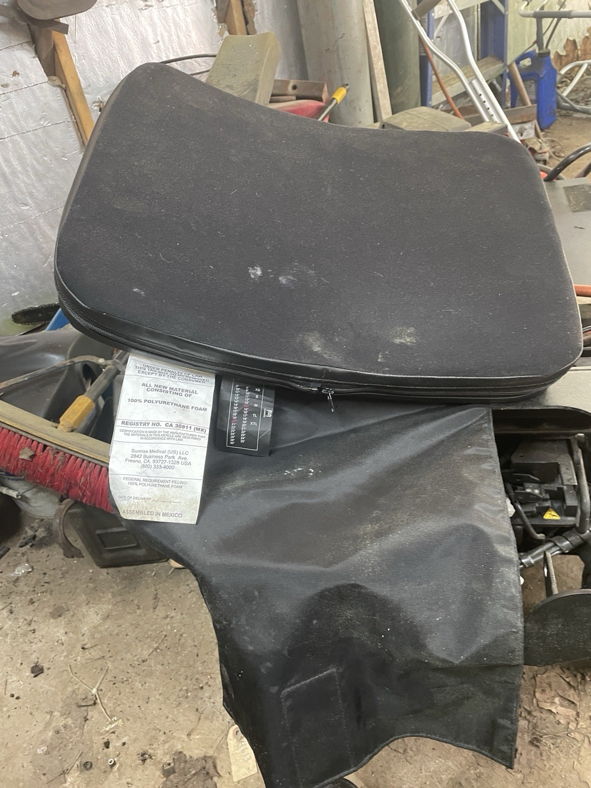 Quickie QM-710 Seat Back With removable cover