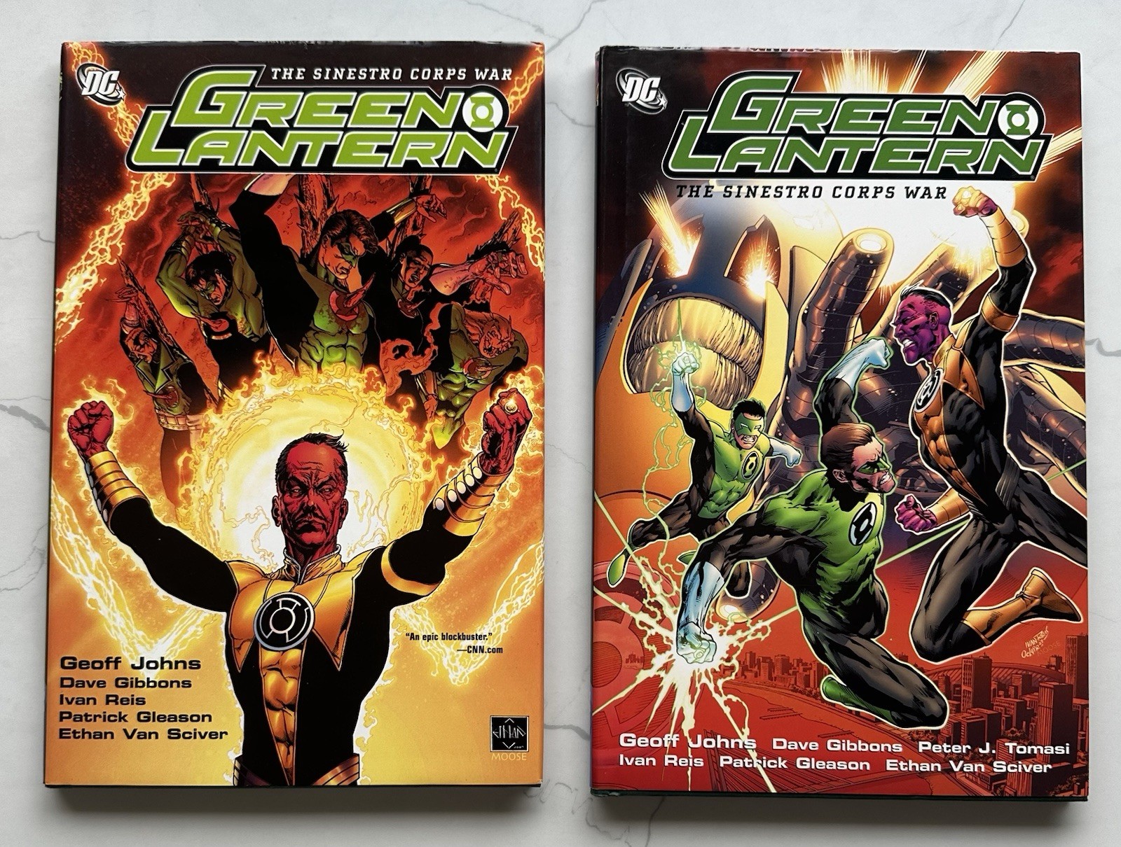 GREEN LANTERN SINESTRO CORPS WAR Volume 1 + 2 HC Set (DC, 2008) GEOFF JOHNS