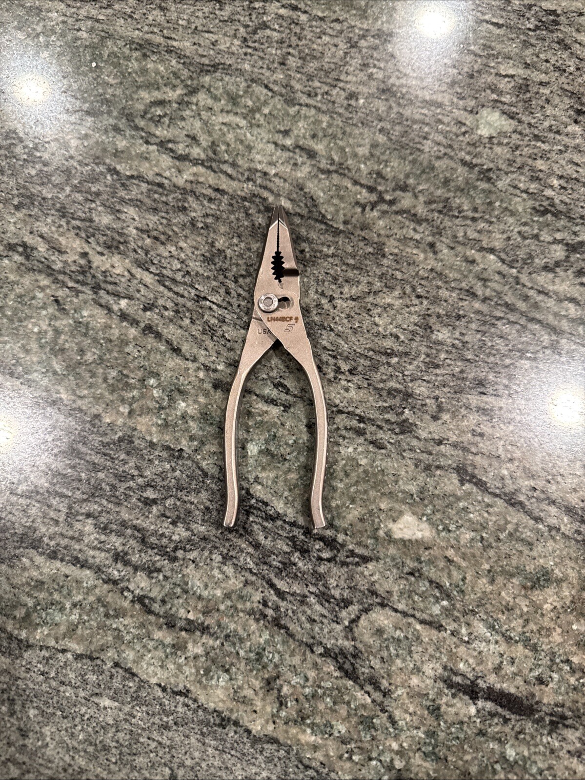 Snap On ln44bcfnd 5”talon grip®️ long nose slip joint pliers no dip new