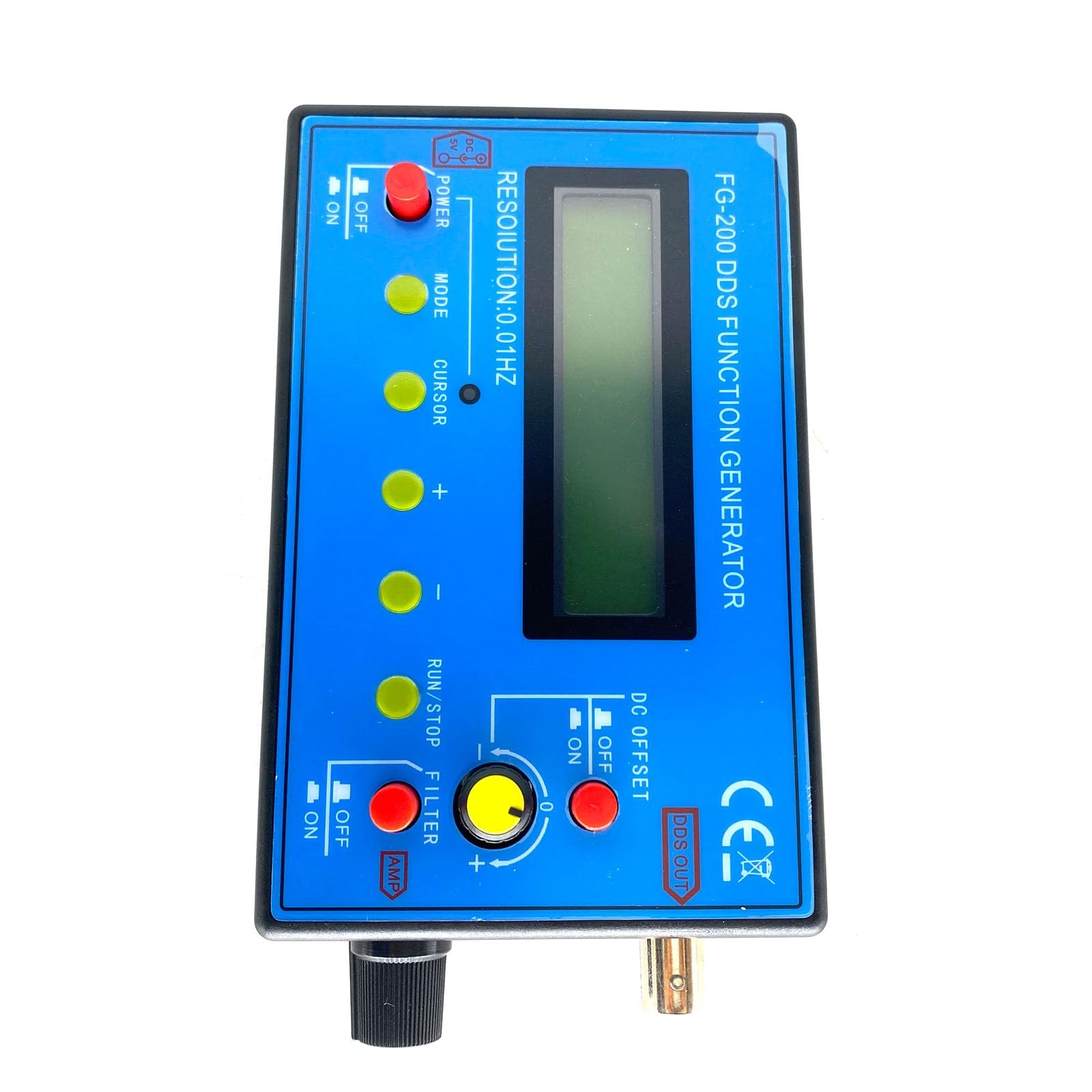 FG200 DDS Function Signal Generator 0.01Hz 500Khz Frequency Counter Signal So...