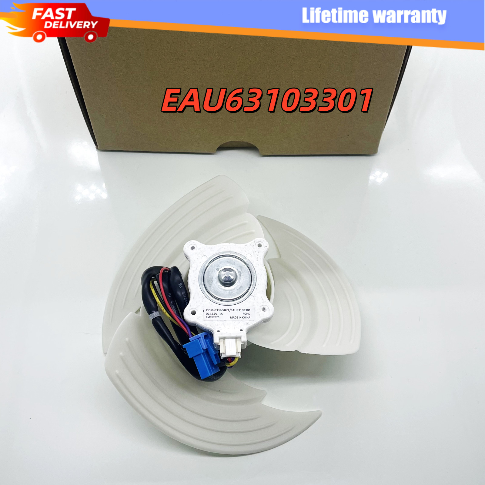 New Refrigerator Condenser Fan Motor Assembly EAU63103301