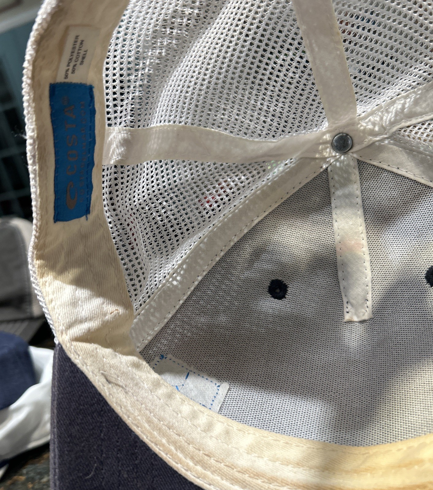 Costa Hat Snapback Mesh Surf Trucker BallCap Distressed Faded