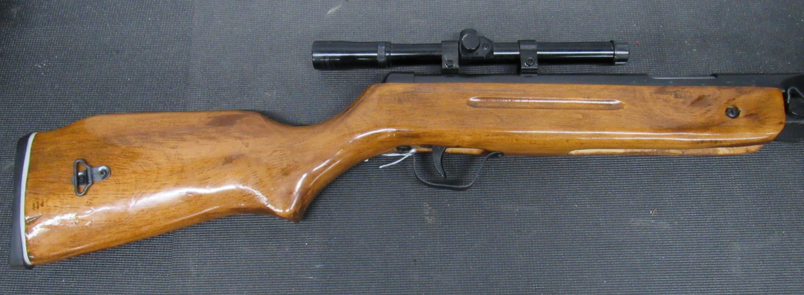 National Standard Break Barrel Air Rifle 4.5 Wood Stock Optronics RB-415 Scope