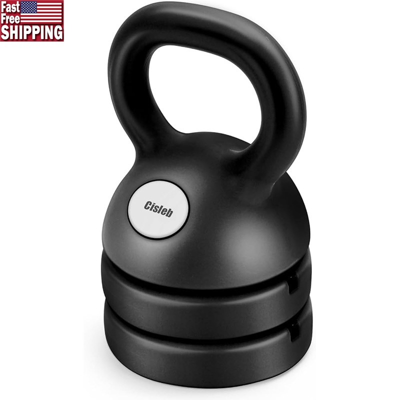 Adjustable 3 in 1 Kettlebell Portable Workout Space Saving Fitness Equipment New