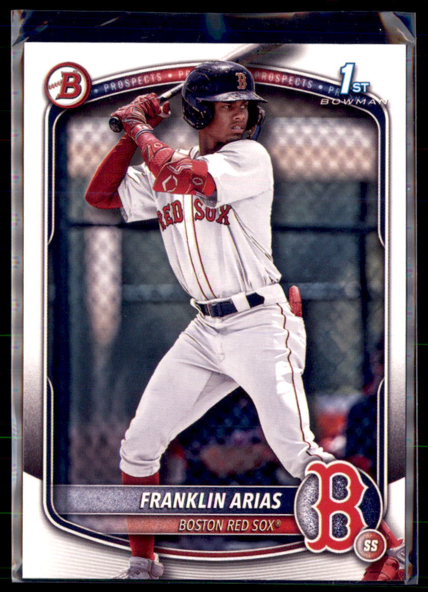 2025 Bowman Prospect Paper Franklin Arias Boston Red Sox #BP-67 5 Card Lot