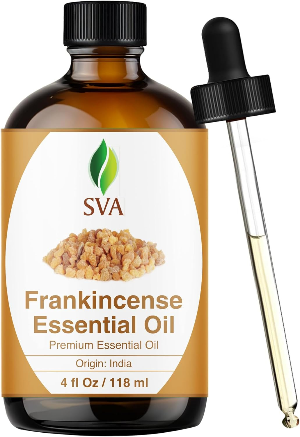 SVA Frankincense Essential Oil – 4 Fl Oz – 100% Natural Boswellia Serrata Oil -