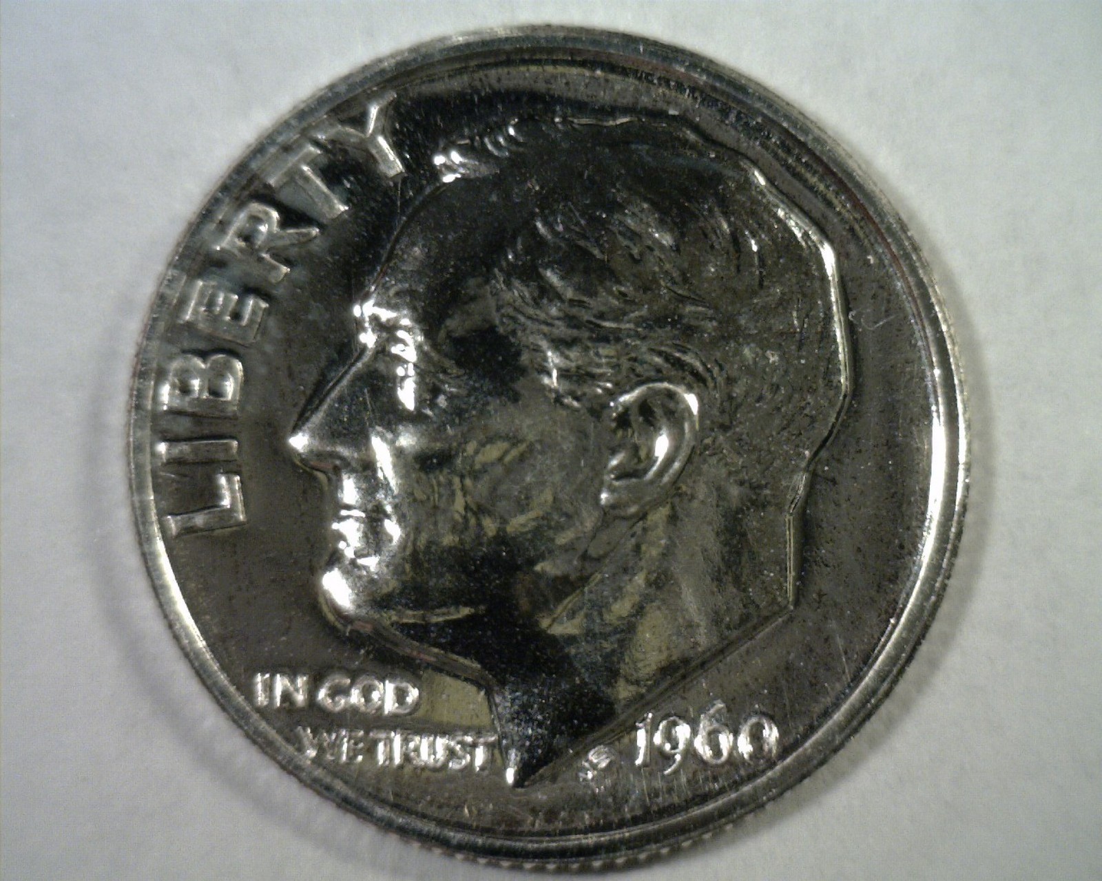 1960 ROOSEVELT DIME GEM PROOF GEM PR NICE ORIGINAL COIN BOBS COINS FAST 99c SHIP