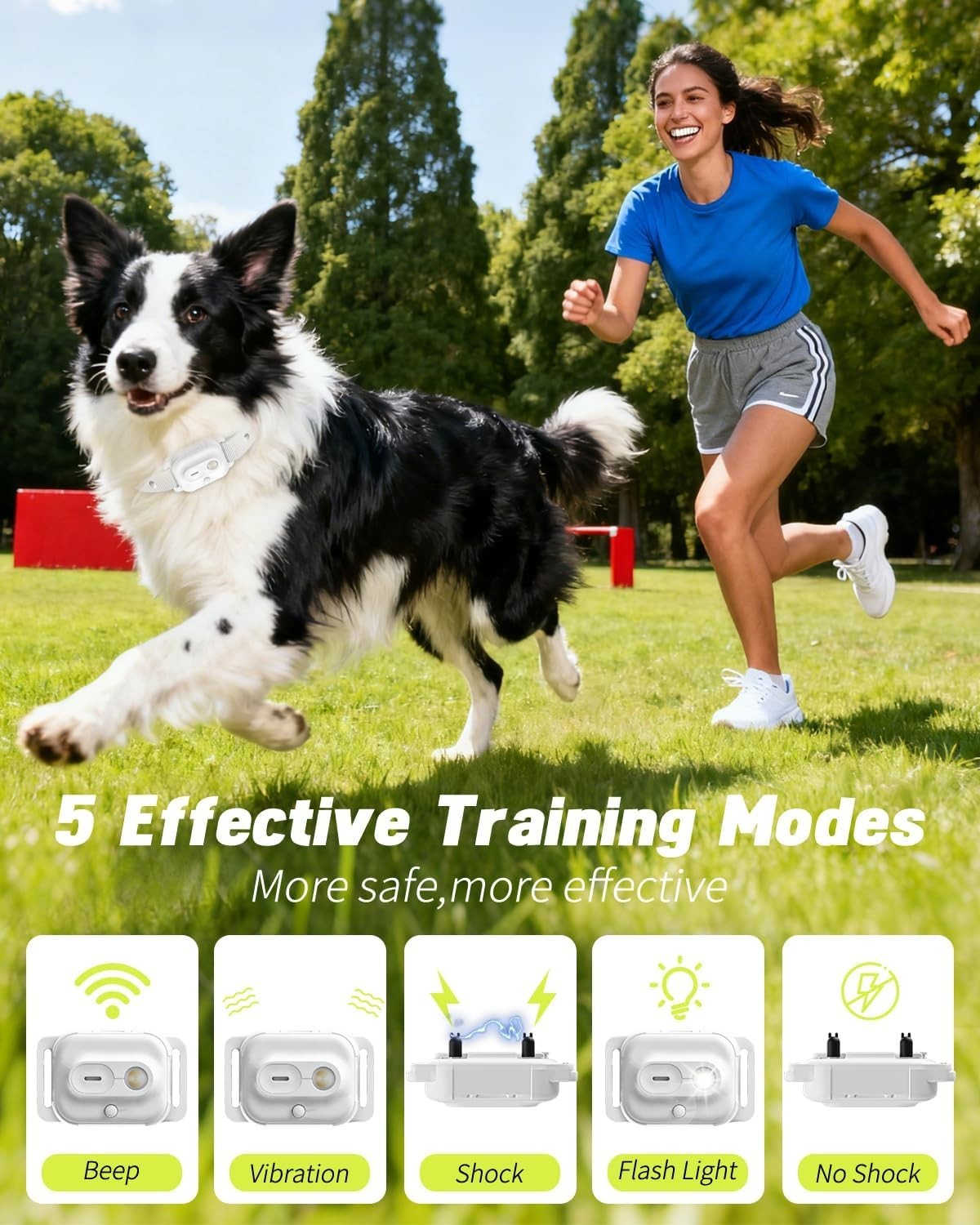Professional Dog Training Collar with Remote & 3300FT Range - Waterproof & LED