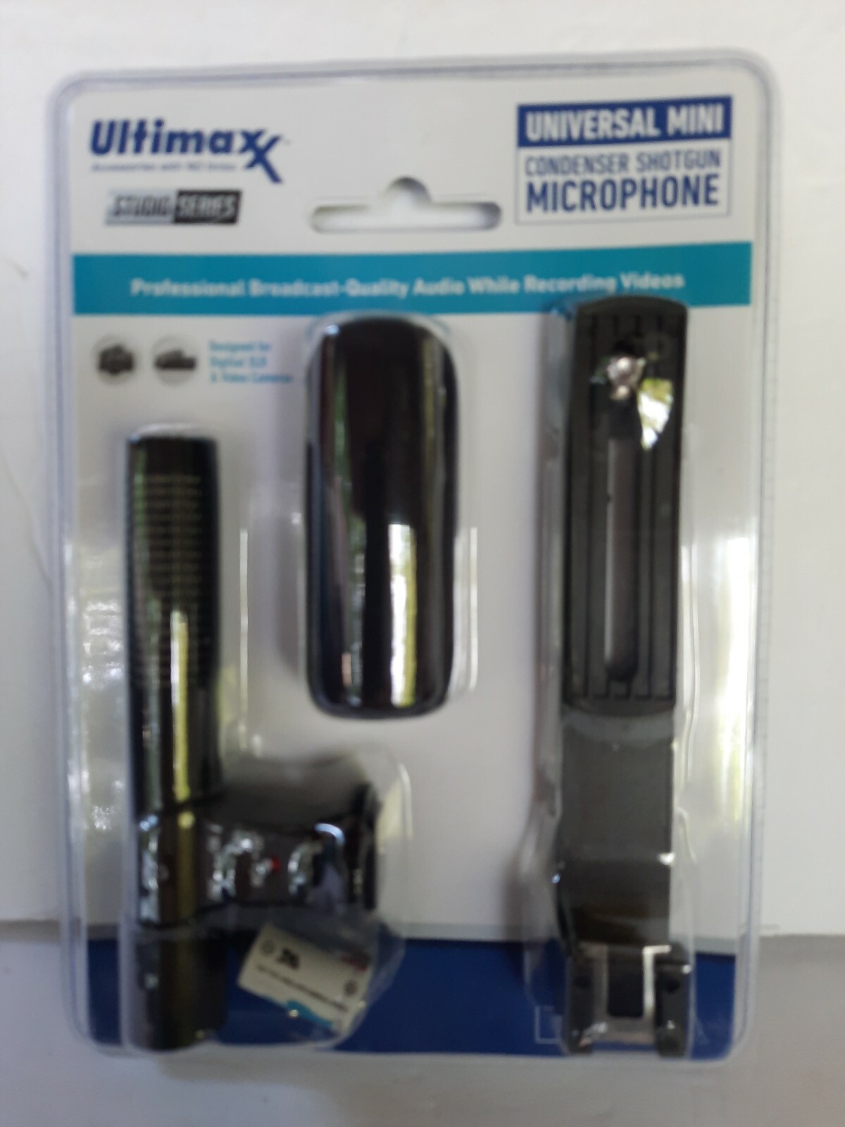 Ultimaxx Universal Mini Shotgun Condenser Microphone New In Package #CLF/3D.