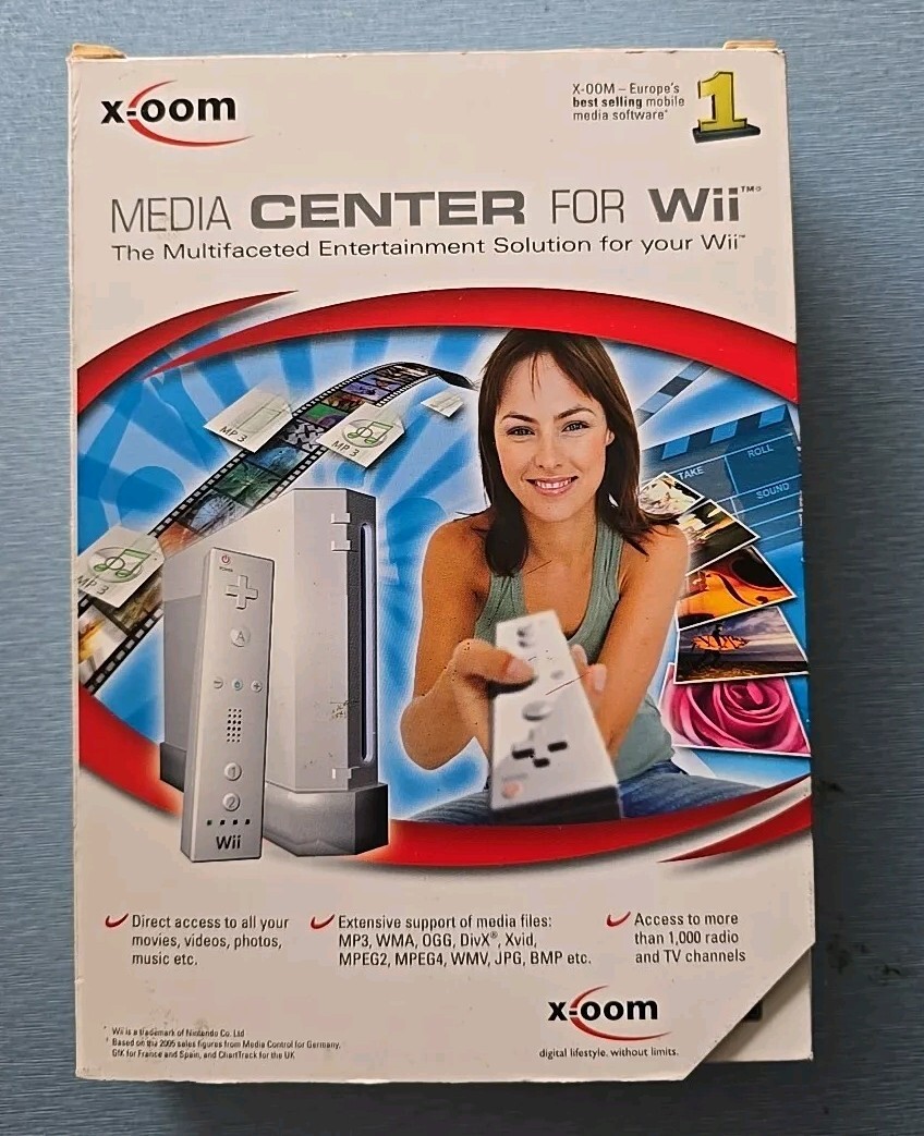 Brand New X-oom Media Center for Nintendo Wii Movies Videos Photos Radio Access