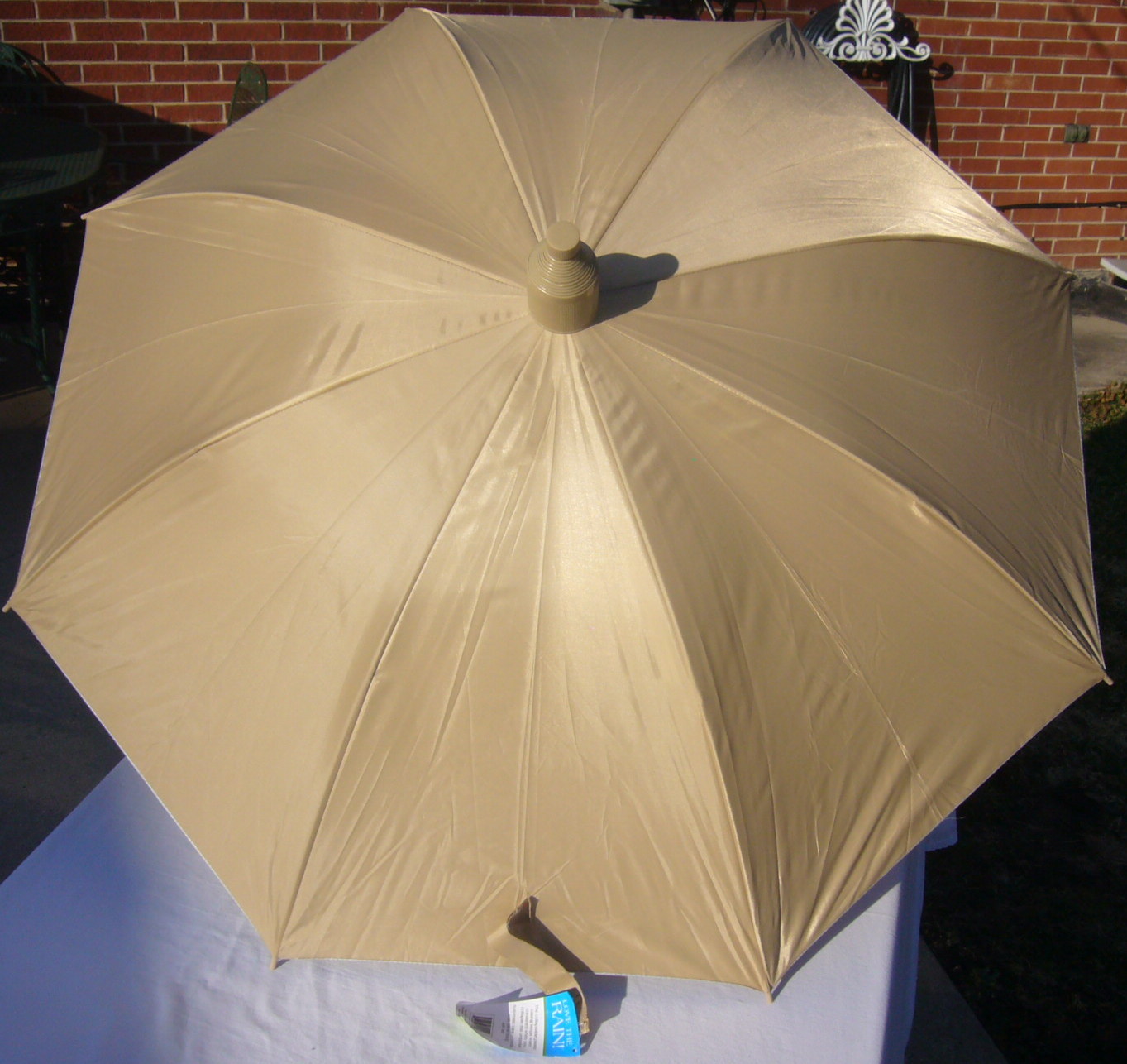 rare automatic cane Cloud Nine Umbrella Telescopic Cup Cover 48arc Silver Lining