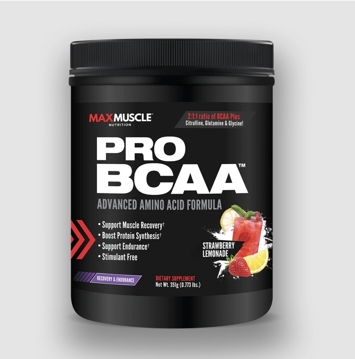 Max Muscle Pro BCAA Strawberry Lemonade