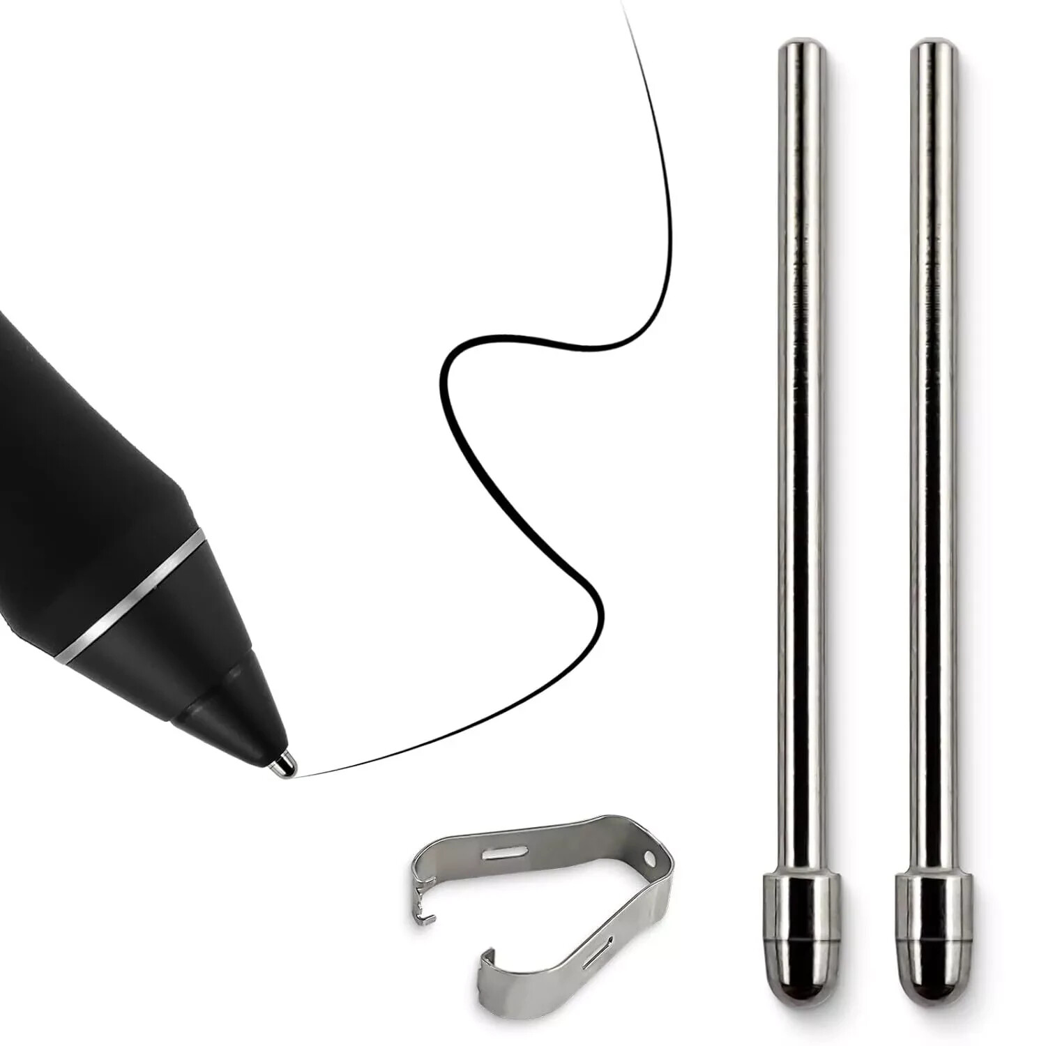 Titanium Alloy Fine Pencil Nibs Compatible With Wacom Pro Pen 2, No Wear Out R