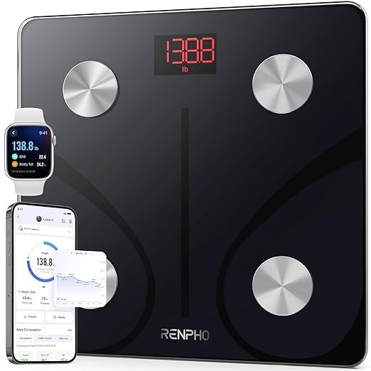 RENPHO Elis 1 Smart Body Fat Scale 400lb BMI Bluetooth Bathroom FSA HSA Eligible