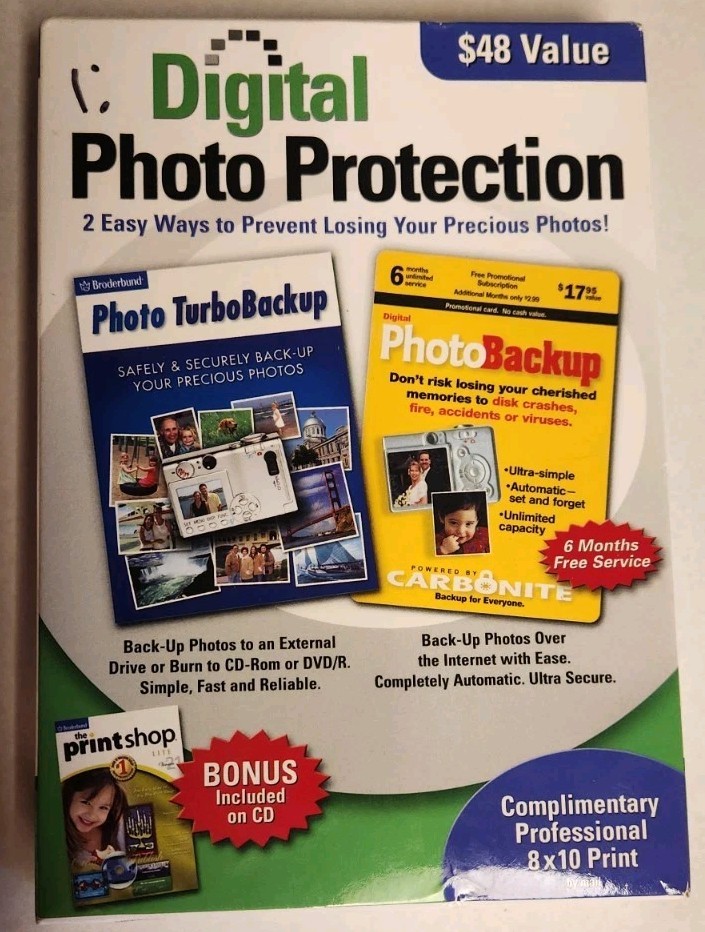 Encore Broderbund Software Digital Photo Protection Windows 2005 NEW